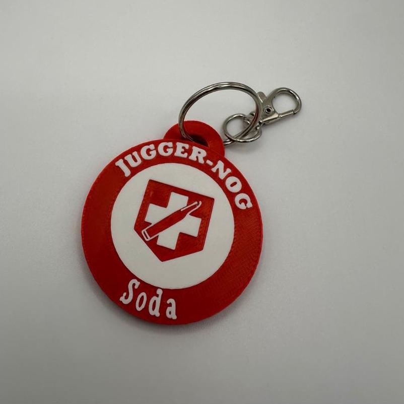 ๐ง Call of Duty Zombies Perk Keychains - Juggernog, Quick Revive, Speed Cola, Double Tap