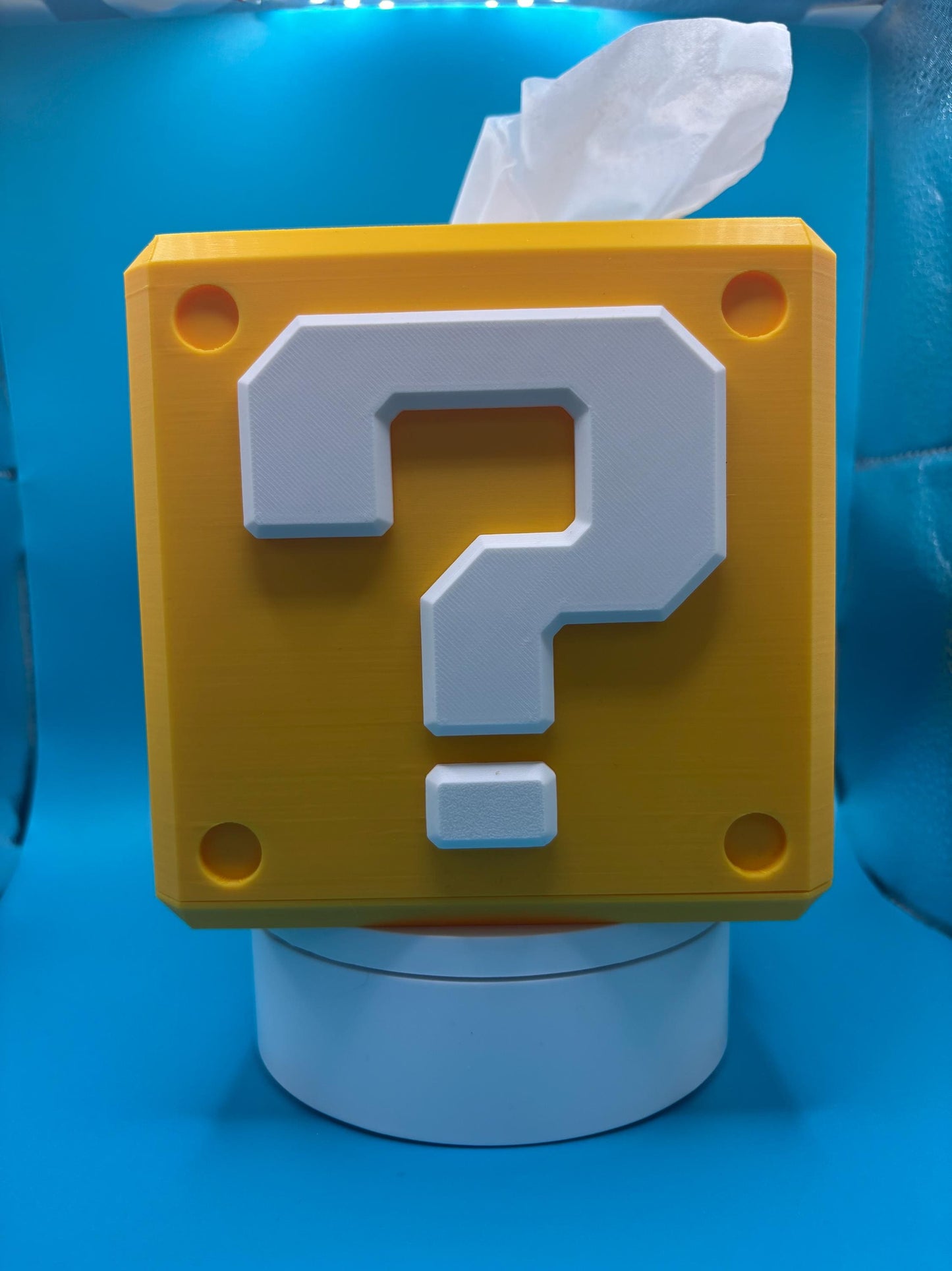 🎮 Retro Question Tissue Box Cover