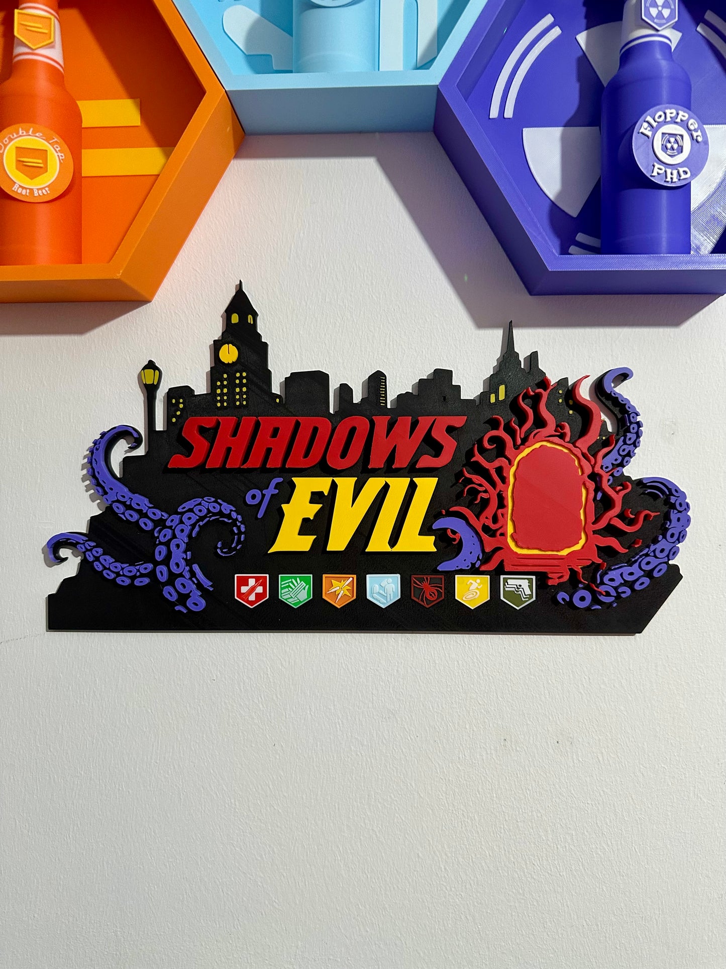 🧟‍♂️ Evil Shadow Wall / Door Art