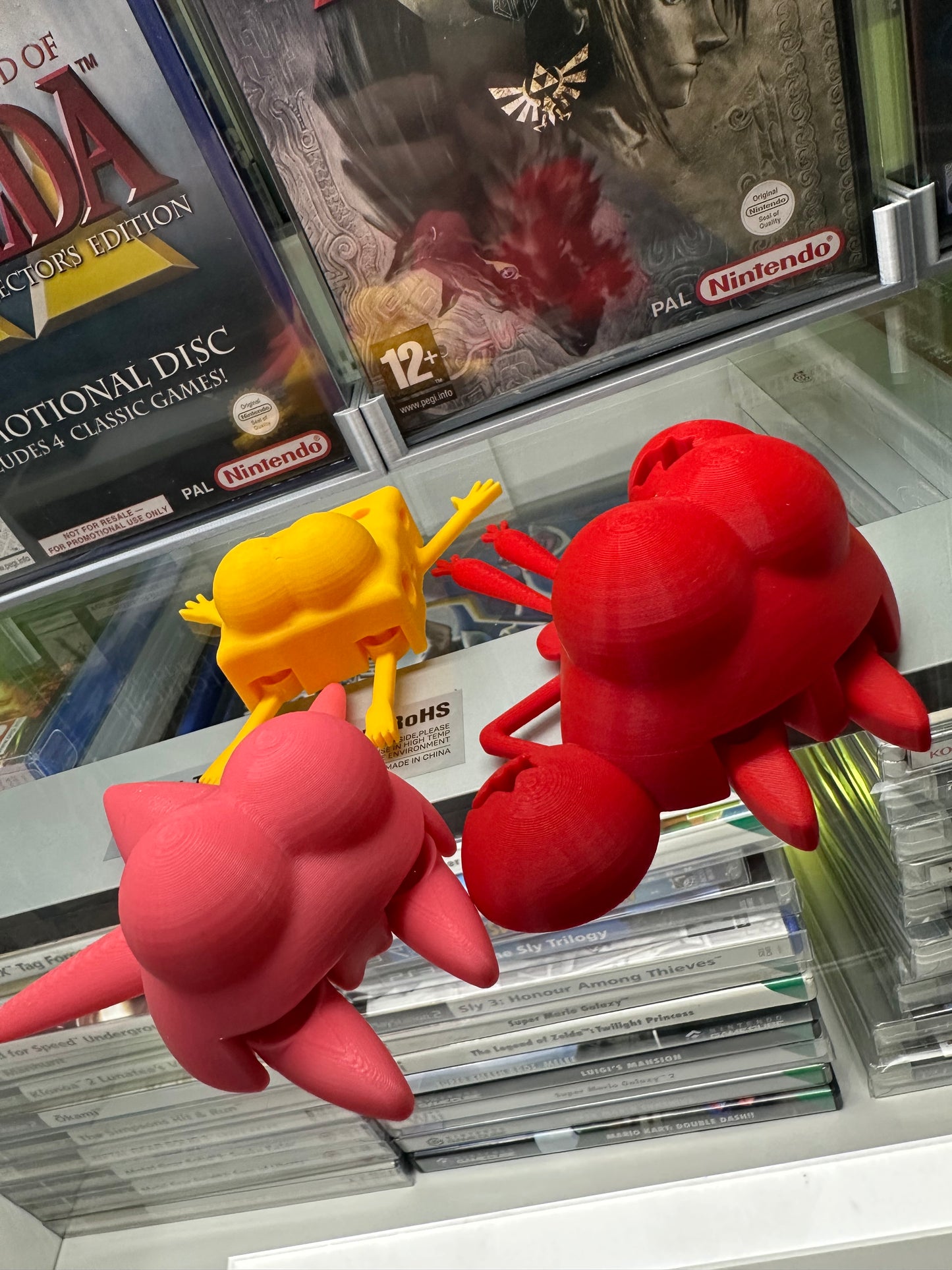 🧽🦀 x3 Underwater Friends Fridge Magnet Set Pencil Holders