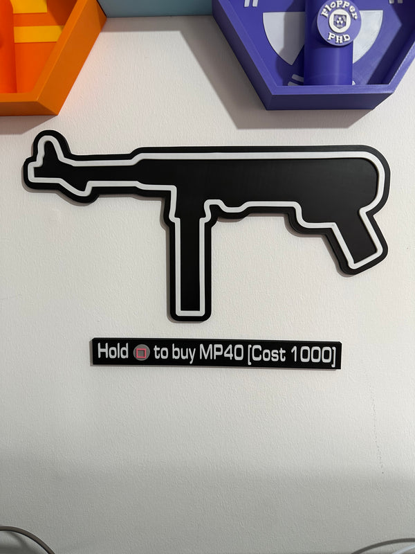 🧟‍♂️ MP40 Wall Buy Wall / Door Art