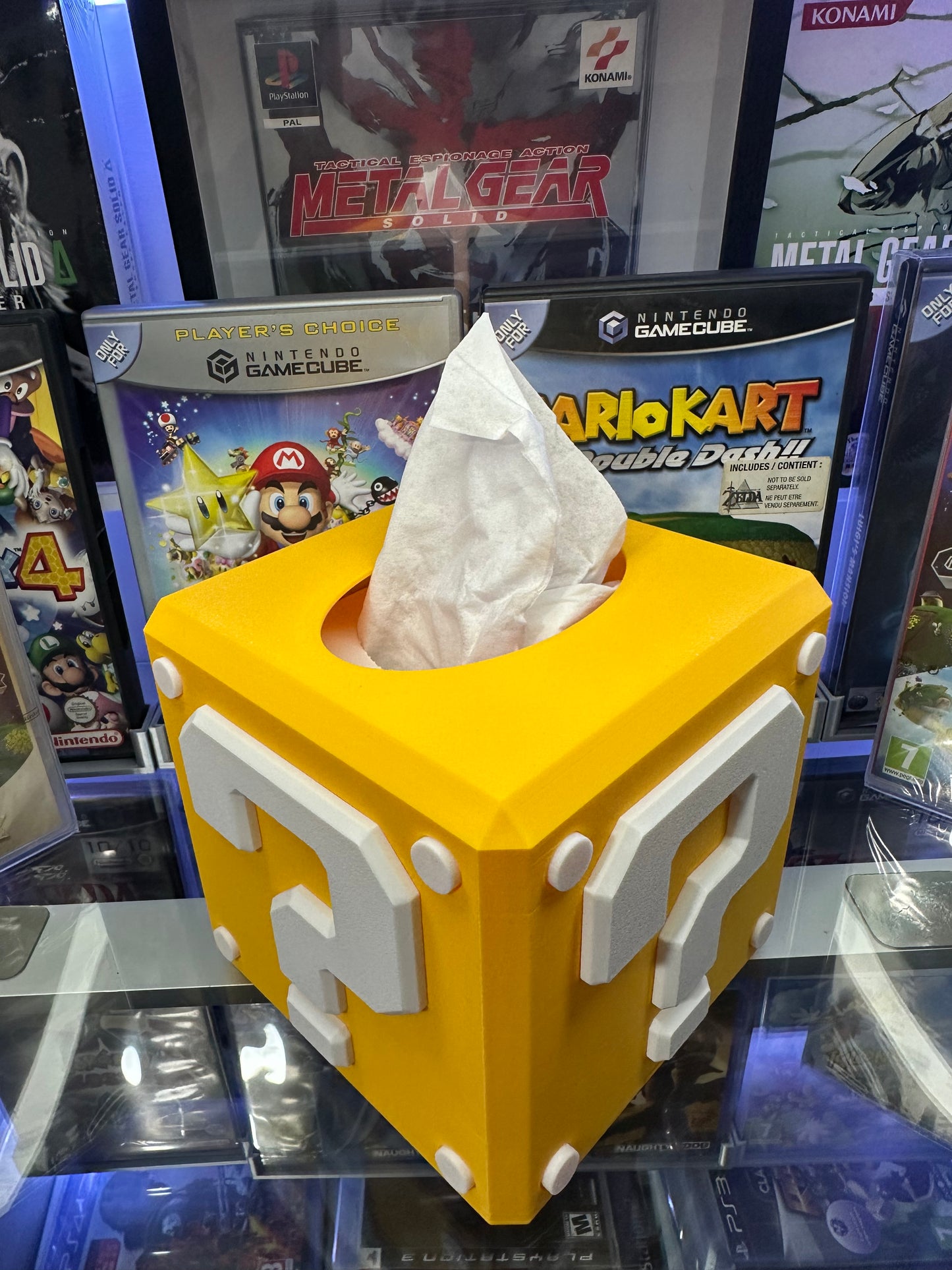 🎮 Retro Question Tissue Box Cover