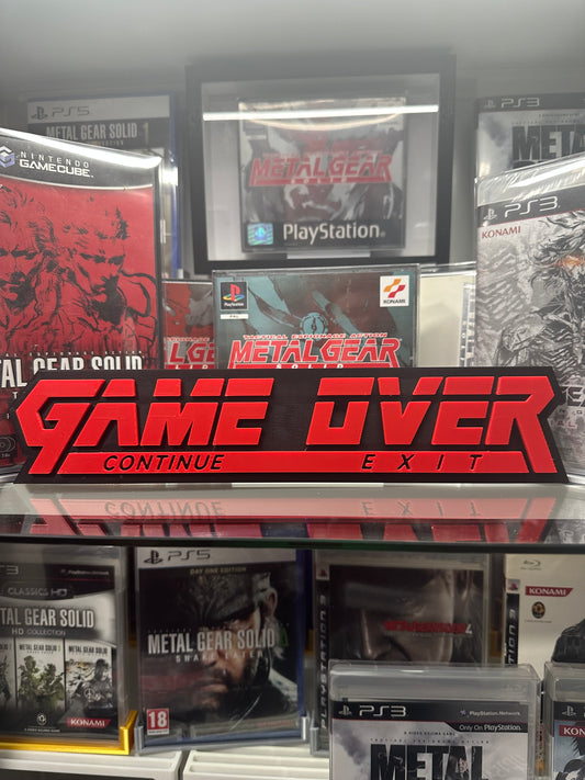 🐍 Game Over Wall Art