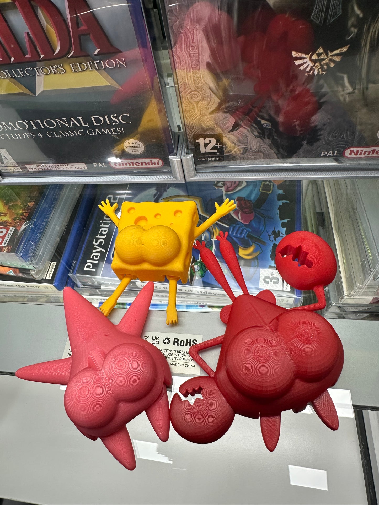 🧽🦀 x3 Underwater Friends Fridge Magnet Set Pencil Holders