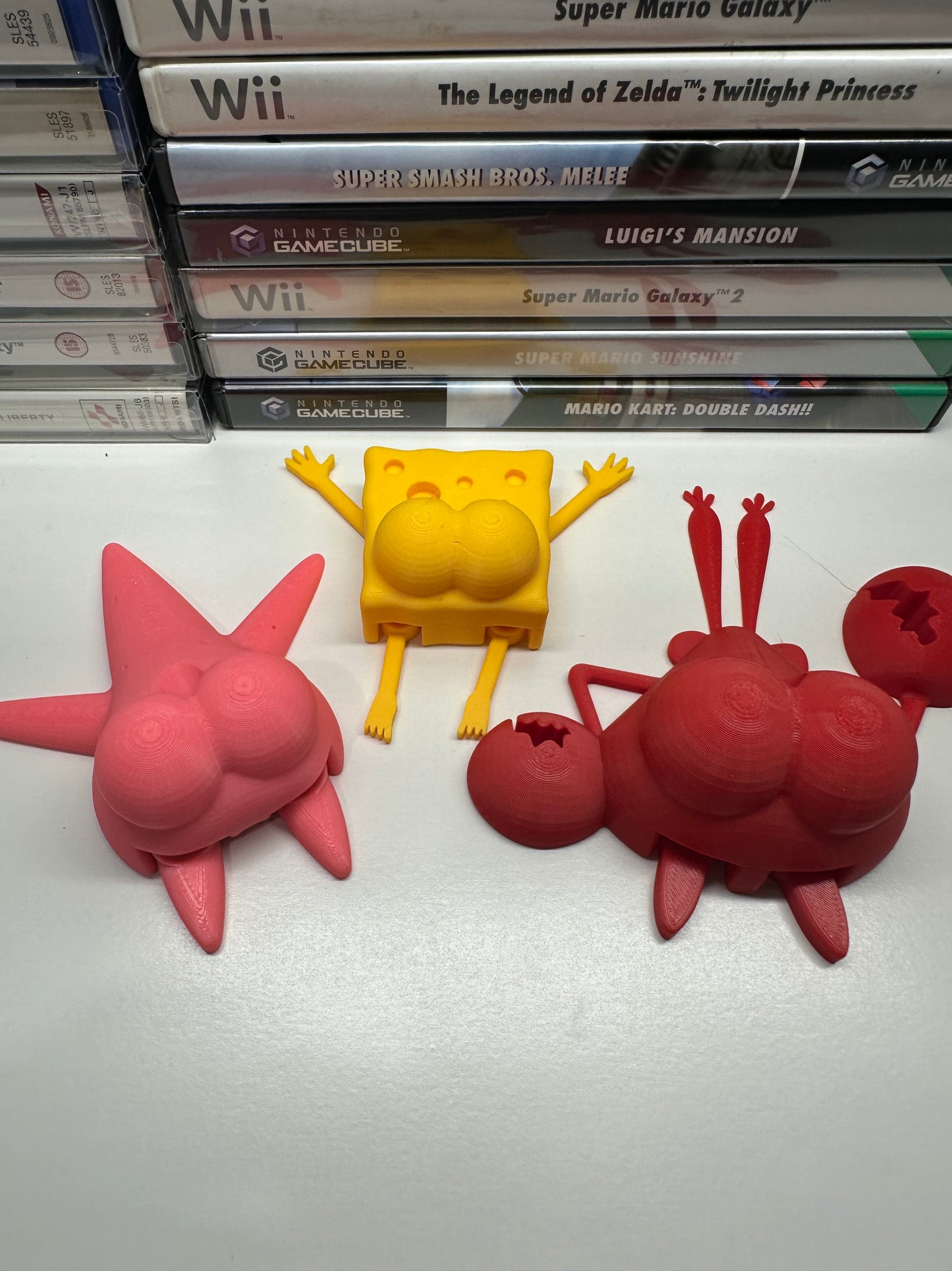 🧽🦀 x3 Underwater Friends Fridge Magnet Set Pencil Holders