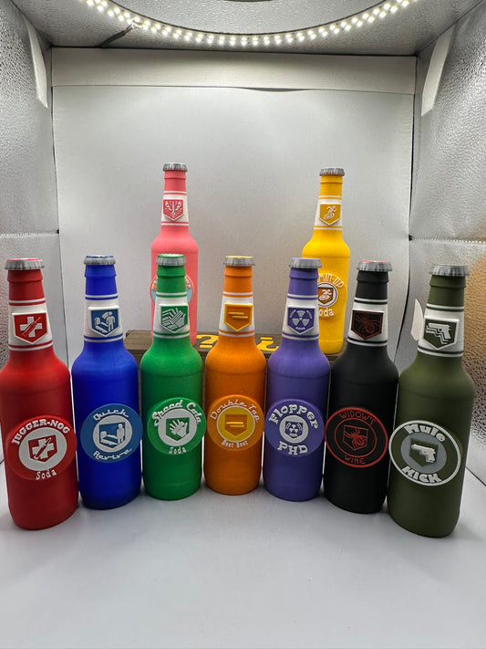 Full Set of Zombies Perk Bottles - 3D Printed - 17.2cm Tall