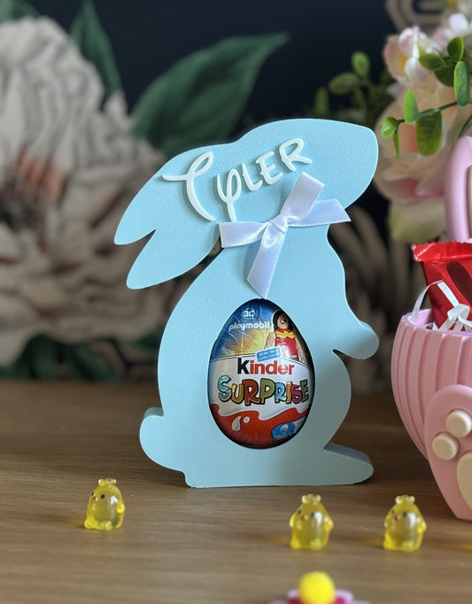 🐰 Blue Personalisable Easter Egg Holder