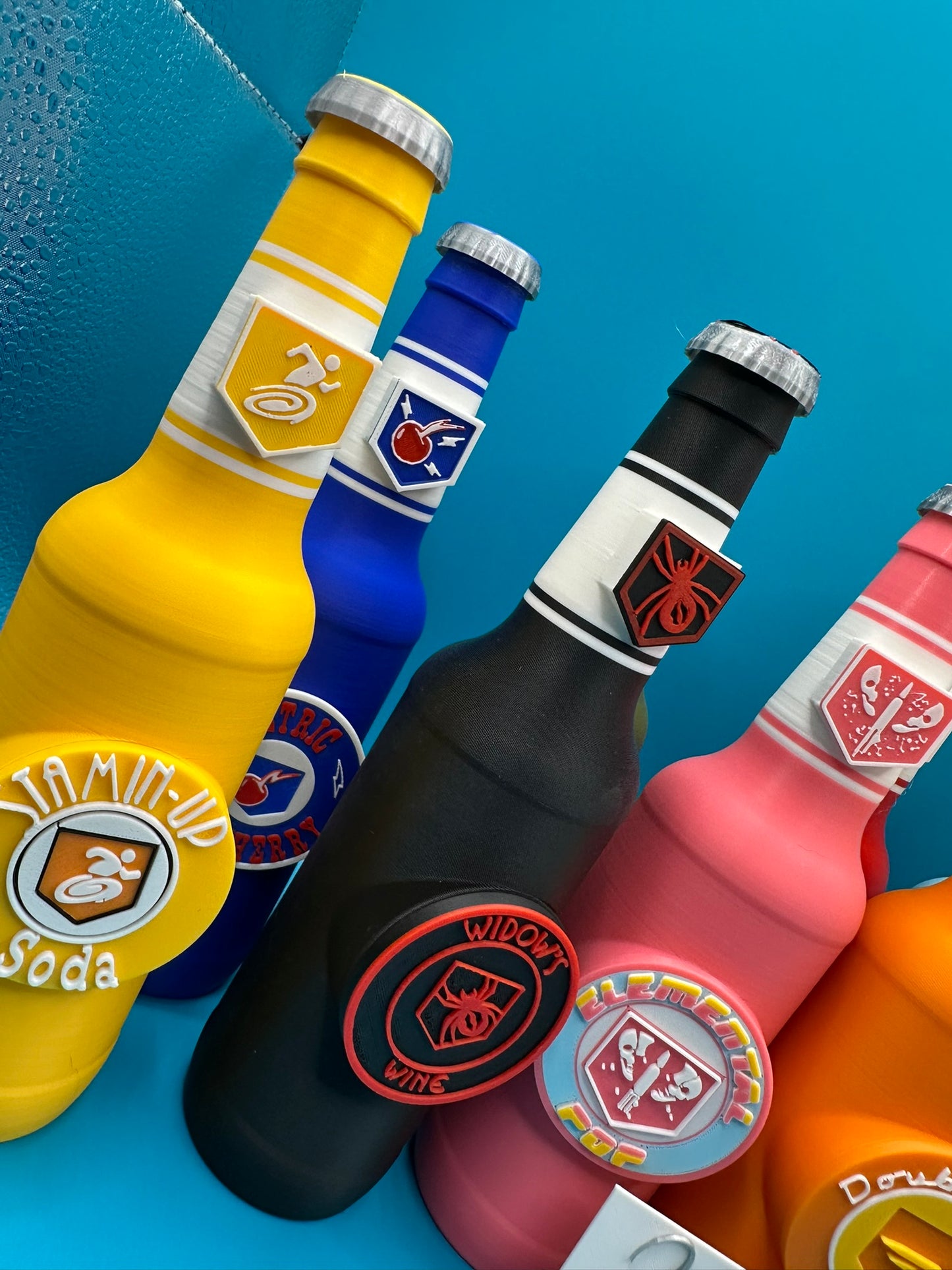 x11 Full Set of Zombies Perk Bottles - 3D Printed - 17.2cm Tall