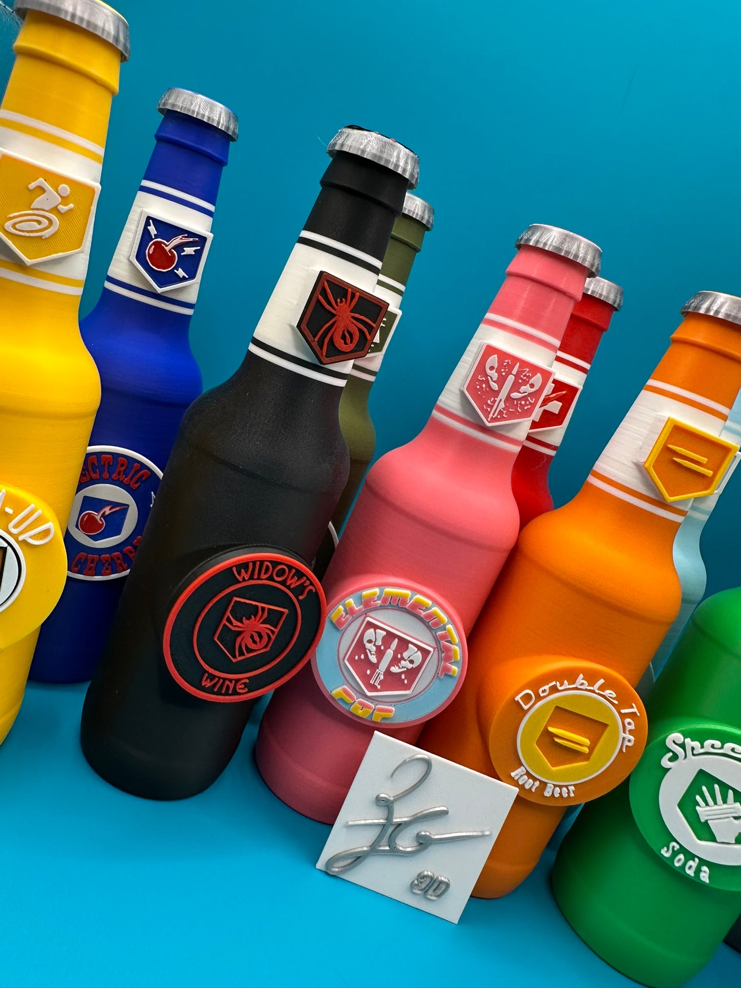 x11 Full Set of Zombies Perk Bottles - 3D Printed - 17.2cm Tall