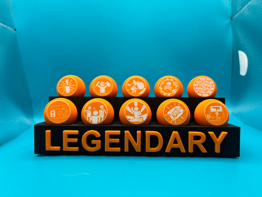 Legendary Zombies Gum Set with Stand