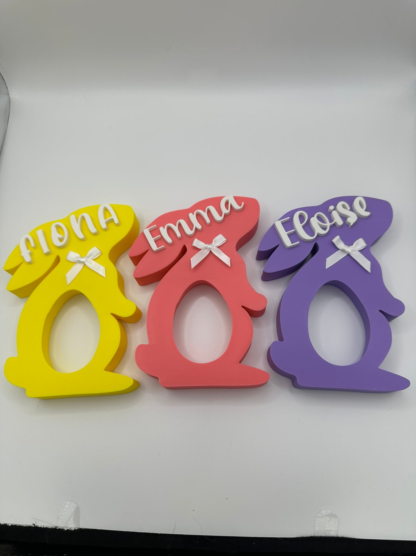 🐰 Pink Personalisable Easter Egg Holder