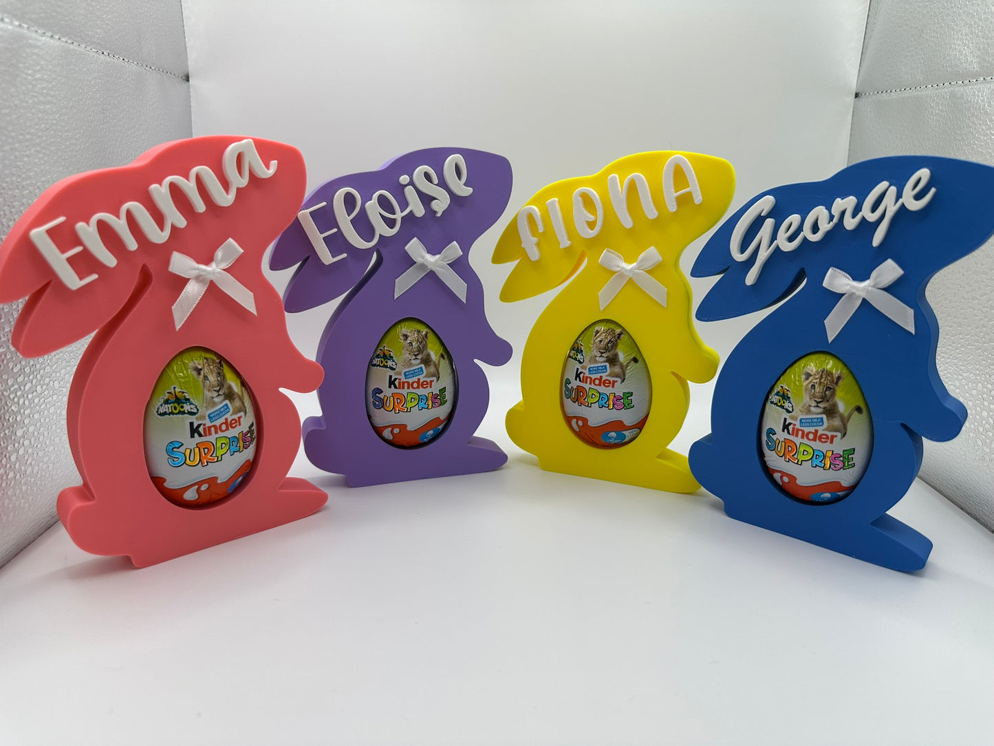 🐰 Pink Personalisable Easter Egg Holder